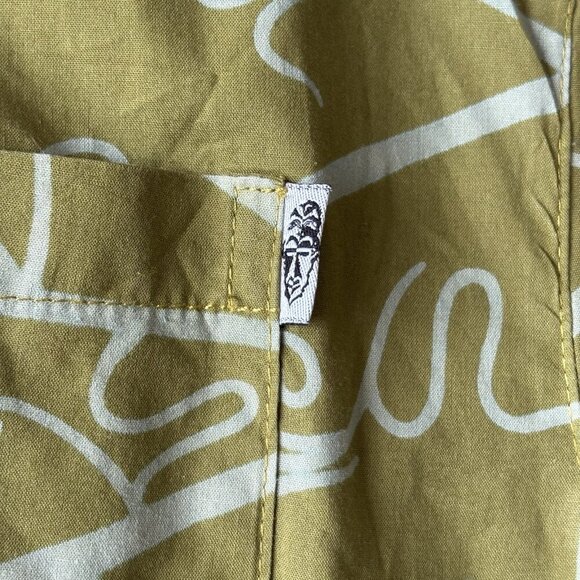 Wayan Natural Wear Vintage Mens 2XL Green Hawaiian Button Up Short Sleeve Shirt - Picture 4 of 14